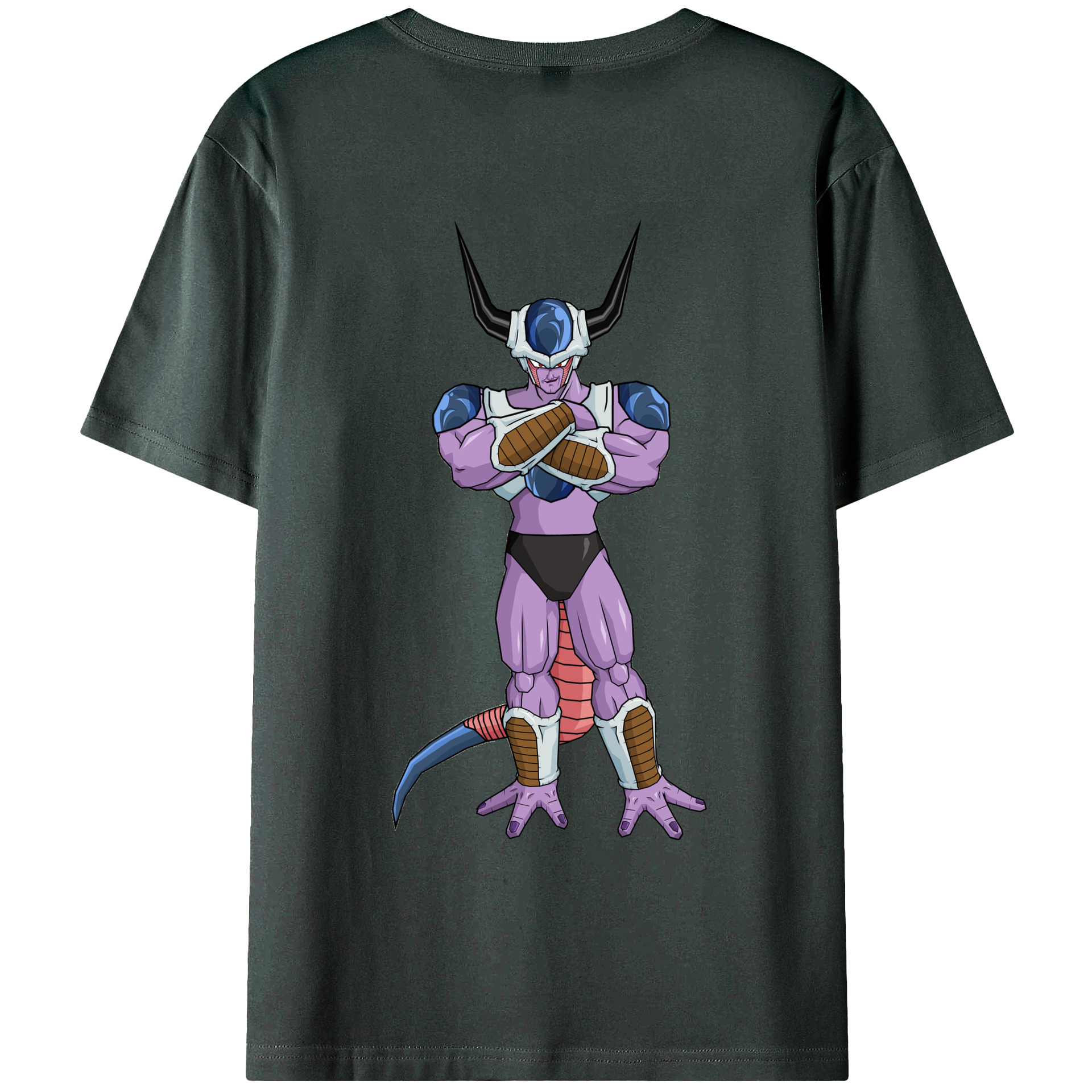 （画像用） ドラゴンボール フリーザ DRAGON BALL Frieza 綿100％ メンズ半袖Tシャツ（バックプリント） 通気性